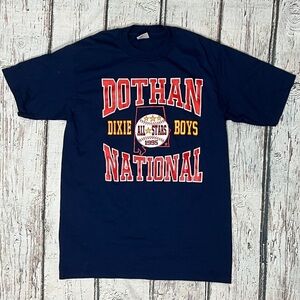 Vintage 90s Dothan National All Stars 1995 Baseball Blue Tshirt